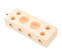 BUGUUYO Parrot Wooden Block Toy pour Oiseaux Jouet De Mastication pour Perroquet avec Perchoir Et Accessoires De pour Activité Cognitive Oiseaux