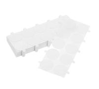 BUGUUYO Pastilles Adhésives Double Face Transparentes 25 MM, 400 Pièces, Autocollants pour Sceaux de Cire, Colle pour Enveloppes et Loisirs Créatifs, Points Adhésifs Résistants pour