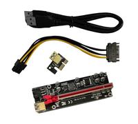 BUGUUYO Pci-e vers Riser Adaptateur Pci Express Extender pour Carte Graphique GPU Mining Stable avec Indicateur LED et Installation Facile