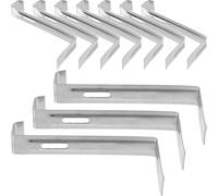 BUGUUYO Pinces à Briques en Acier Inoxydable 20 Crochets Antidérapants 110 MM pour Tuiles de Toit, Installation Sécurisée en Extérieur sous Pluie et Neige