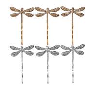 BUGUUYO Pinces à cheveux dragonfly en métal, lot de 6, accessoires cheveux chic et uniques, conçus pour femmes et événements élégants