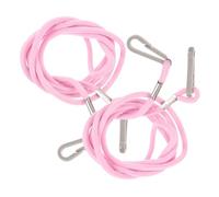 BUGUUYO Pinces pour Moufles D’Hiver Garçon et Filles Lot de 2 Sangle Élastique Réglable en Nylon Rose Taille Unique Cordon Pratique pour Ski et Activités Hivernales
