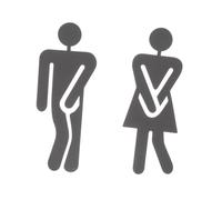 BUGUUYO Plaque Toilette Acier Inoxydable Noir Panneau Toilettes et Facile à Installer Signalisation Wc Mixte pour Maison Hôtel et Lieux Publics