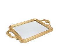 BUGUUYO Plateau De Rangement en Plastique Style Miroir Rétro 1 Pièce pour Chambre Maison Fête Modélisation Délicate