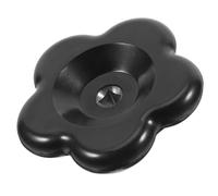 BUGUUYO Poignée de Robinet Extérieur en Bakélite Noire, Poignée Papillote Élégante pour Remplacement de Vanne Radiateur, Design Fleur Esthétique, Usage Résidentiel et Industriel