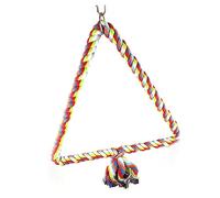 BUGUUYO Pont Pivotant pour Perroquet Corde Descalade Échelle Jouet pour Animaux De Compagnie Triangle De Dressage pour Perroquet Gris Dafrique