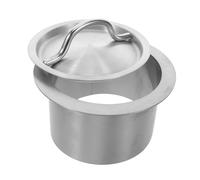 BUGUUYO Port De Livraison Des Ordures De Cuisine Couvercle De Poubelle De Comptoir Passer Par La Goulotte Des Ordures Couvercle De Poubelle De Contre-trou Acier Inoxydable