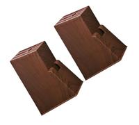 BUGUUYO Porte-couteaux 2pcs en Plastique Imitation Bois Cuisine Bloc de Rangement Pratique Texture Bois, Protège L'émoussement, Accès Facile