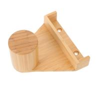 BUGUUYO Porte-Craie en Bambou pour Billard Support Mural Compact pour Craies Standard Étagère de Rangement Pratique Accessoire de Billard pour Salle de Loisirs