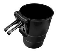 BUGUUYO Porte-gobelet Voiture Noir en Polypropylène, Support Compact pour Grille D'aération, Porte-Bouteille Multifonctionnel Portable, Accessoire Auto Pratique Boissons et Petits Objets
