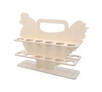 BUGUUYO Porte-Œufs en Bois Empilable à Deux Support à Œufs Cuisine Organisateur Pratique Casier à Œufs Portable pour Comptoir