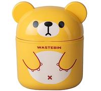 BUGUUYO Poubelle De Bureau Avec Couvercle Design Cartoon Idéale Pour Chambre Et Bureau Poubelle De Table Plastique Pratique Et Compact