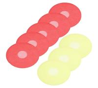 BUGUUYO Protections Jetables en Mousse pour Microphone O-type, Lot de 400 Bonnettes Anti-vent Épaisses, Couleur Rouge et Jaune, Housses de Microphone en Éponge, Accessoires pour Usage