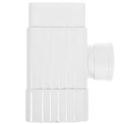 BUGUUYO Rallonge de Conduit de Gouttière Pvc Blanche, Connecteur en Y pour Tuyau de Gouttière, Accessoires pour Écoulement Pluvial, Système de Drainage pour Toiture et Récupération