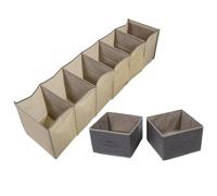 BUGUUYO Rangement Suspendu pour Placard, Organisateur 6 Niveaux Pliable | Tissu Non Tissé, Six Compartiments Séparés, Ouvertures Renforcées, Accès Facile, Chambre et Dortoir