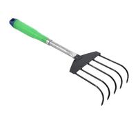 BUGUUYO Râteau à Griffes Outil Manuel en Acier Inoxydable pour Plage à 5 Dents Pointues, pour Creuser Sable et Récolter Coquillages Couleur Aléatoire au Bord de Mer