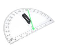 BUGUUYO Règle De Mesure Rapporteur Magnétique Transparent Outil D’Angle Demi- Avec Marquages Précis Pour Étudiants Et Cours De Maths