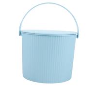BUGUUYO Seau De Rangement Multifonction Avec Couvercle Et Tabouret Compact Boîte De Stockage Portable Pour Jouets Vêtements Et Accessoires Rangement Maison Ordonné Et Gain De Place