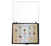 BUGUUYO Set de Minérales Naturelles Irrégulières Décoratives pour Collection et Ornements de Bureau Coffret Déchantillons Géologiques Éducatifs