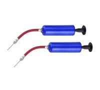 BUGUUYO Sets de Pompes à Air Portables en Plastique Bleu Lot de 2 Fixation Tuyau pour Gonflage Sportif Facile et Rapide pour Ballon de Basket et Ballon de Football
