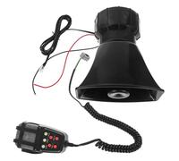 BUGUUYO Sirène Avertisseur Électrique pour Camion avec Enregistrement Système Pa Compact et Télécommande Facile Utilisation Accessoire Camion Polyvalent