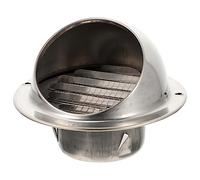 BUGUUYO Sortie D'échappement Ronde En Acier Inoxydable 304 Poli 70 Mm, Conduit D'extraction D'air Mural Pour Hotte Aspirante, Ventilation D'échappement Extérieure Anti-pluie Cuisine Et Bureau