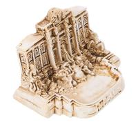 BUGUUYO Souvenirs de Voyage Maquette de Mini-bâtiment Fontaine de Trevi à Rome en résine Décoration Pratique et Artistique pour Bureau ou Maison