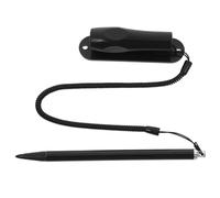 BUGUUYO Stylet Résistif Métallique avec Cordon Antiperte et Support Fixe Stylo Tactile pour Écrans Résistifs de Tablettes et Téléphones Noir