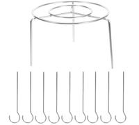 BUGUUYO Support à Brochettes Grosse Capacité Vertical en Acier Inoxydable Cuisson Uniforme Viande Structure Verticale pour Barbecue et Friteuse à Air pour Barbecue Maison