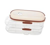 BUGUUYO Support à Œufs Réfrigérateur à Deux Distributeur Automatique Transparent Organisateur Pratique Pour Cuisine Et Frigo Rangement Optimal Œufs Évite Écrasements