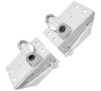 BUGUUYO Support de Porte de Garage en Fer Solide Paire de Charnières Section Inférieure Accessoire de Fixation Compatible Portes Résidentielles Pièces de Rechange Robustes pour