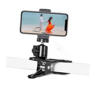 BUGUUYO Support de téléphone Portable avec Pince réglable, Rotation 360° Universelle, Compatible Smartphone et Tablette, Fixation Robuste pour Bureau, lit ou Voiture - 1 pièce