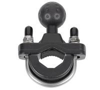 BUGUUYO Support de Téléphone pour Moto Base à Rotule M10 en ABS et Métal, Fixation par Boulon en U pour Guidon, Antidérapant et Résistant, Compatible Navigation GPS, Accessoire Solide