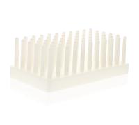 BUGUUYO Support De Tube À Essai En Plastique 66 ÉProuvettes ÉGouttoir Laboratoire SéChoir Pratique 17.5X9.5X6.3Cm IdéAl Pour Le SéChage À L'Envers