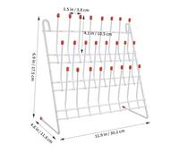 BUGUUYO Support Égouttoir Métallique pour Tubes et Béchers de Laboratoire Séchage Robuste et Pratique pour Tubes de Laboratoire Étagère Drainante et Facile à Nettoyer