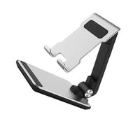 BUGUUYO Support Téléphone Réglable Aluminium pour Bureau Support Tablette Pliable Stable et Portable avec Double Articulation pour Angle et Hauteur Ajustables pour Smartphones et