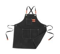 BUGUUYO Tablier de Cuisine Toile Épaisse Résistant à Huile Multi-poches Ajustable pour Hommes et Femmes pour Barbecue Pâtisserie Jardinage et Cuisine Professionnelle