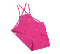BUGUUYO Tablier De Travail De Cuisine Tabliers Avec Des Poches Multi-poche Imperméable Pour Femmes Rose Toile