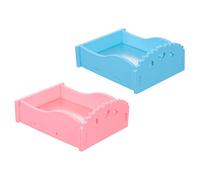 BUGUUYO Tapis Rafraîchissant pour Hamster Lot De 2 Petit Lit Rafraîchissant pour Animal De Compagnie Confortable en PVC Forme Unique Facile À Colorier