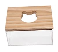 BUGUUYO Transparente pour Hamster Et Chinchilla Accessoire De Salle De Bain pour Animaux De Compagnie Facile à Nettoyer Idéale pour Bain De Design Élégant Et Pratique