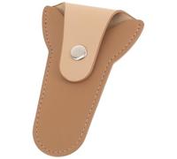 BUGUUYO Trousse à Ciseaux de Manucure Marron en Cuir Coupe Ongle, Porte-ciseaux à Ongles pour Coupe Cuticule Précise et Finition Soignée