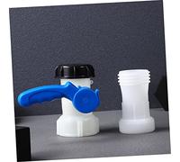 BUGUUYO Valve Plastique Robinet Cuve avec Tube Rallongé Accessoires Réservoir Deau pour Récupérateur Pluie Tonneau Cuve Eau Pluie Adaptateur Facile à Installer