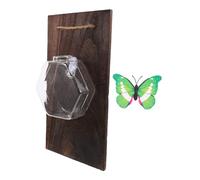 BUGUUYO Vase Mural Verre pour Plantes Hydroponiques avec Panneau Terrarium pour Décoration De Maison Et Bureau