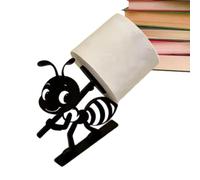 Bugz Style Rack, Tissue Roll Dispenser, Wall Mount Adhesive, Creative 3D Printed Bathroom Holder Stand, Easy Install No Tools Design, Fun Animal Minimal Decor, Bar Restaurant Hotel RV Use