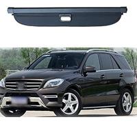 buhb Rideau Couverture Coffre Voiture pour Mercedes-Benz ML W164 Ml320 Ml350, RéTractable Couverture SéParation de Coffre ArrièRe, ÉTagèRe de Coffre Bagages Ombre Transporteur