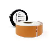 Buhbo Lot de 8 paquets de 350 étiquettes orange pour adresse postale Dymo LabelWriter LW 30252 - 350 étiquettes par rouleau - Orange