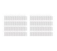 Buhdjfnke 100 Pièces Rectangle Sublimation Keychain Blanks Double Side Heat Transfer Blanks MDF Blank Board Key Rings Blanks