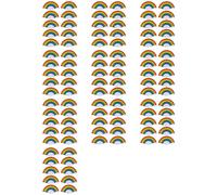 Buhdjfnke 100X Rainbow Fan Pride Éventails Portatifs Pliants Accessoires Gay Pride Accessoires Arc-en-Ciel Décorations Mois de la Fierté