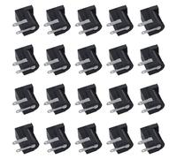 Buhdjfnke 20 Pièces DC 5.5Mmx2.1Mm Power Jack Socket Female Panel Mount Connector