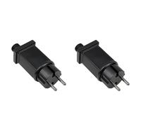 Buhdjfnke 2X 12V 1A 12W Plug LED Alimentation LED Transformateur Adaptateur de Prise IP44 Adaptateur de Bande Lumineuse LED Étanche pour Noël (UE)